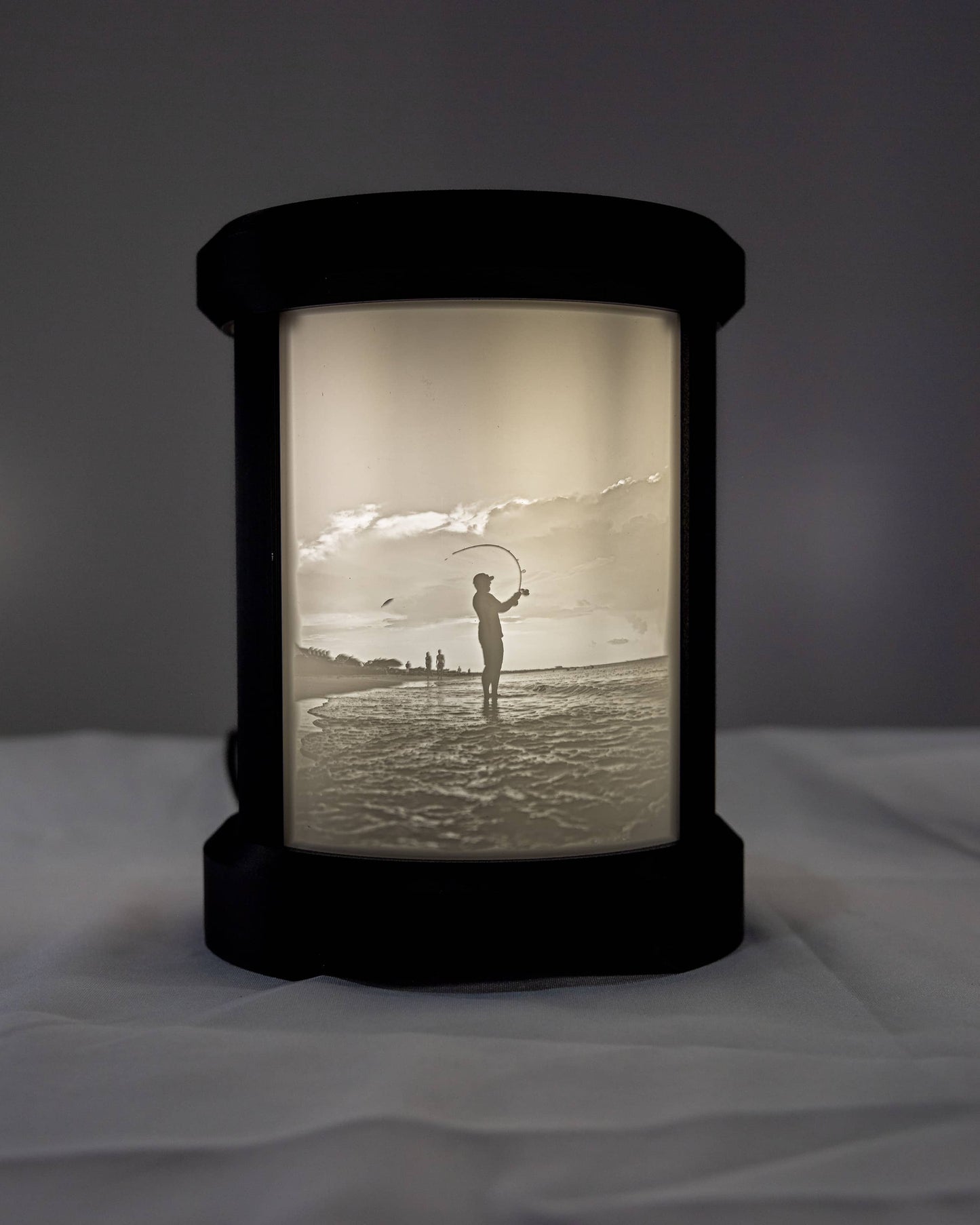 Three Custom Photo Cylindrical Lamp