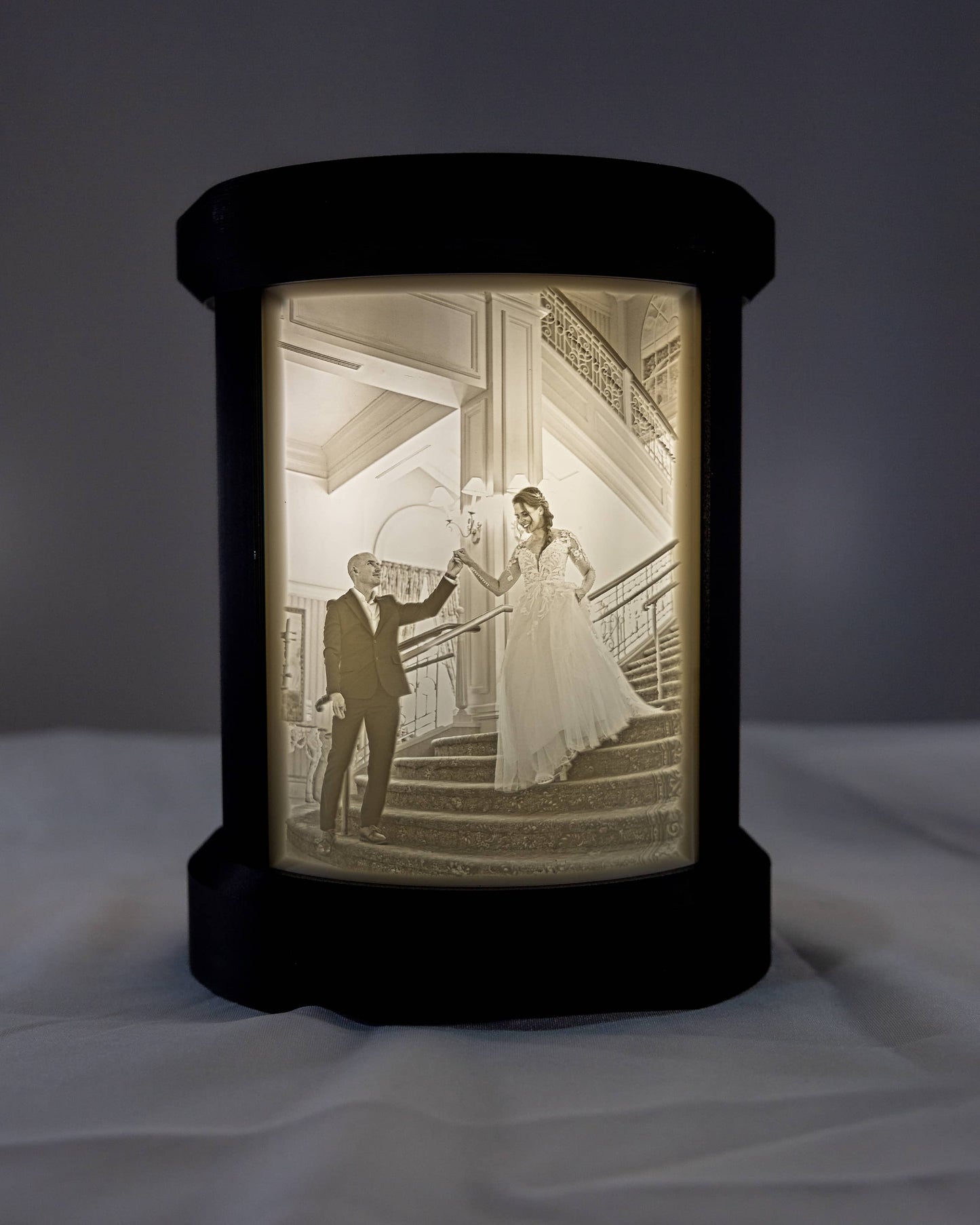 Three Custom Photo Cylindrical Lamp